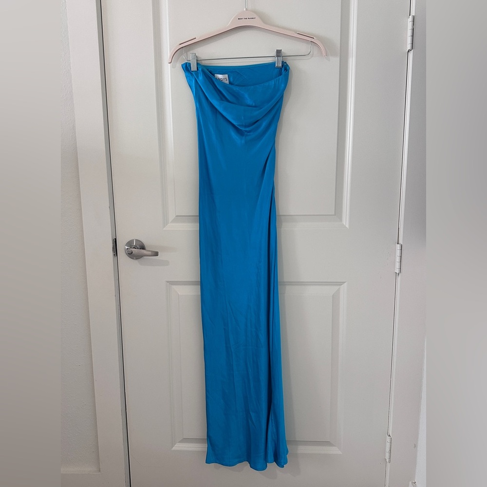 SNDYS Revolve Elegant Blue Maxi Dress Size 4 - Picture 2 of 3